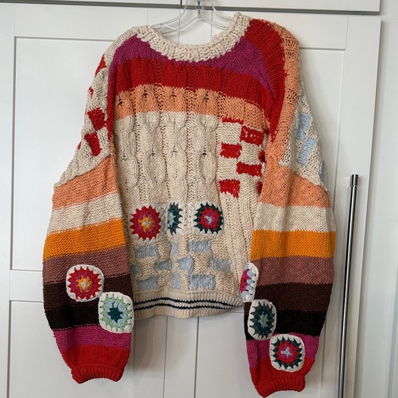 Free People Multicolor Patchwork Cardigan - Picture 2 of 5